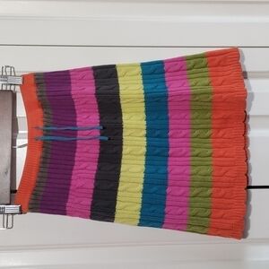 Multi color knit skirt girls 6X/7